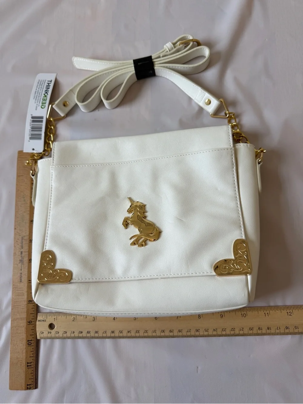 ThinkGeek 2014 Discontinued Rare Magical Unicorn Crossbody Bag Purse White New